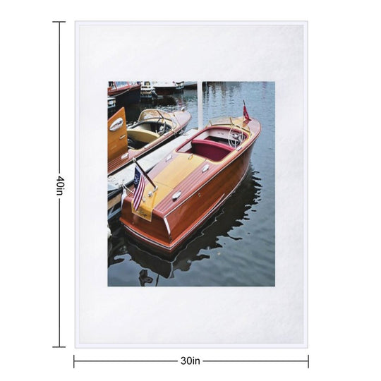 Photo of A Chris Craft Riviera Comfort Throw Blanket