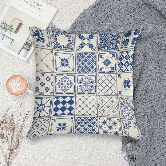 Azulejo Lisbon Azulejos Lisboa Soft Style Accent Throw Pillow