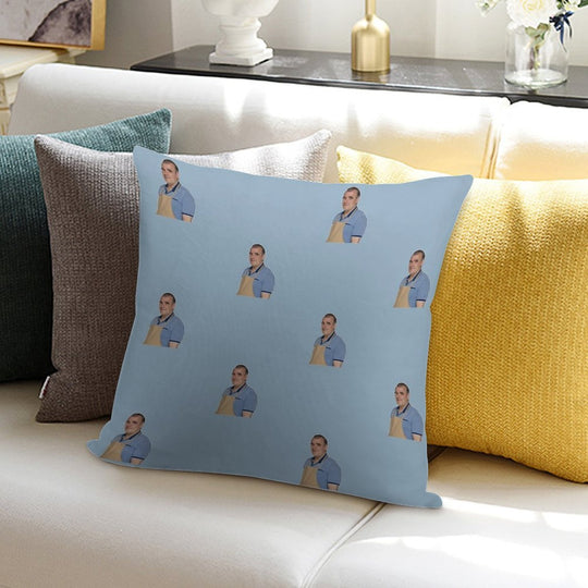 Jurgen From The Bake Off Soft Short Plush Fabric Throw Pillow