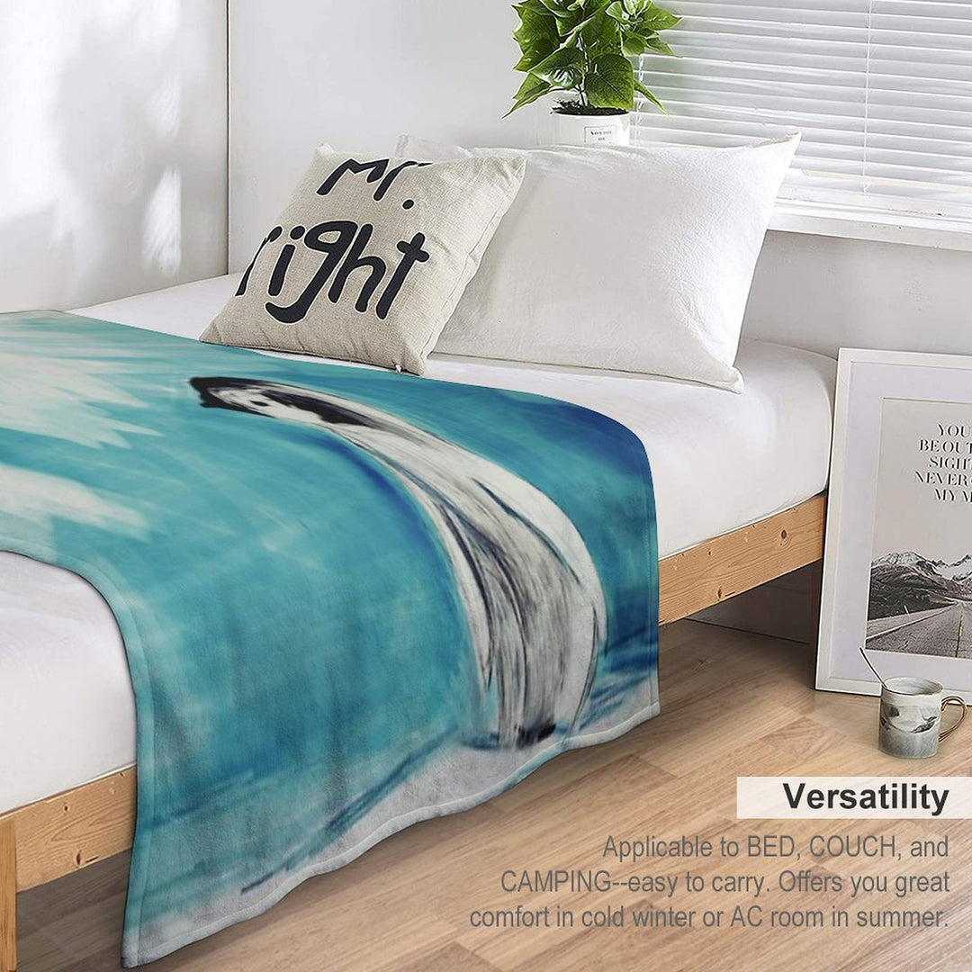 Baby Penguin Easy Care Throw Blanket