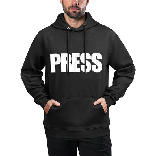 PRESS for Journalists, Reporters, News Media Moisture-Wicking Hoodie