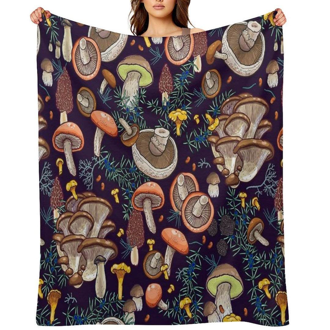 Dark Dream Forest Eco-conscious Throw Blanket