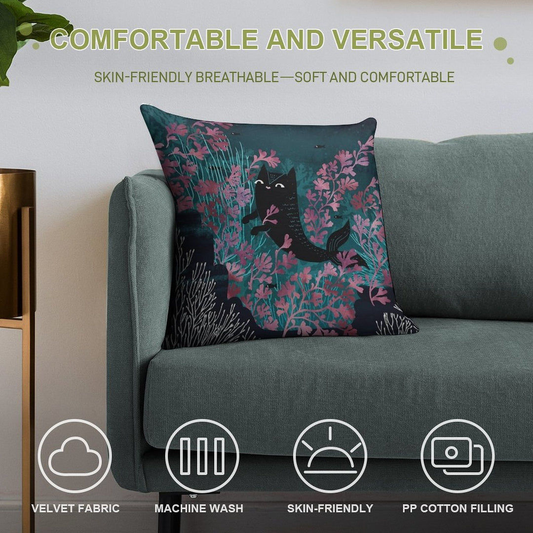 Undersea Soft Ultra-Soft Texture Throw Pillow