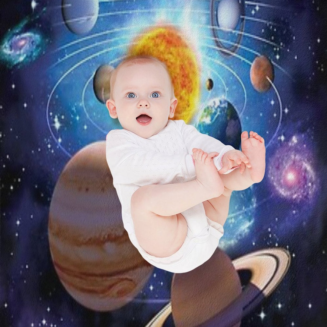 Solar System Durable Throw Blanket