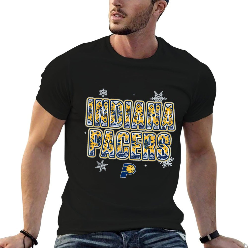 NBA Indiana Pacers Christmas Ugly Sweater  Slim-fit Cut T-Shirt