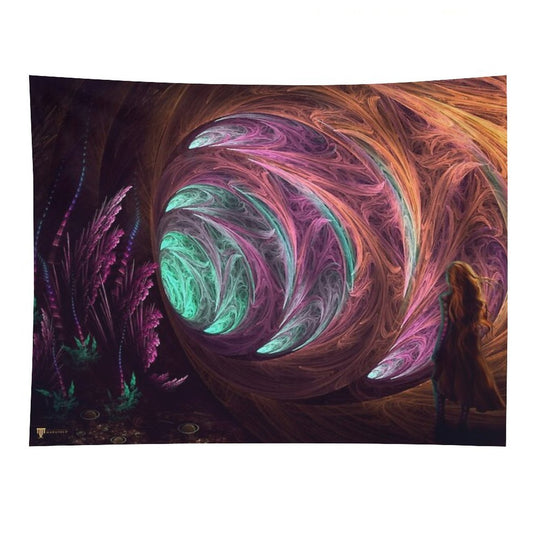 Toward The Light - Alice in Wonderland - Manafold Art Tapestry