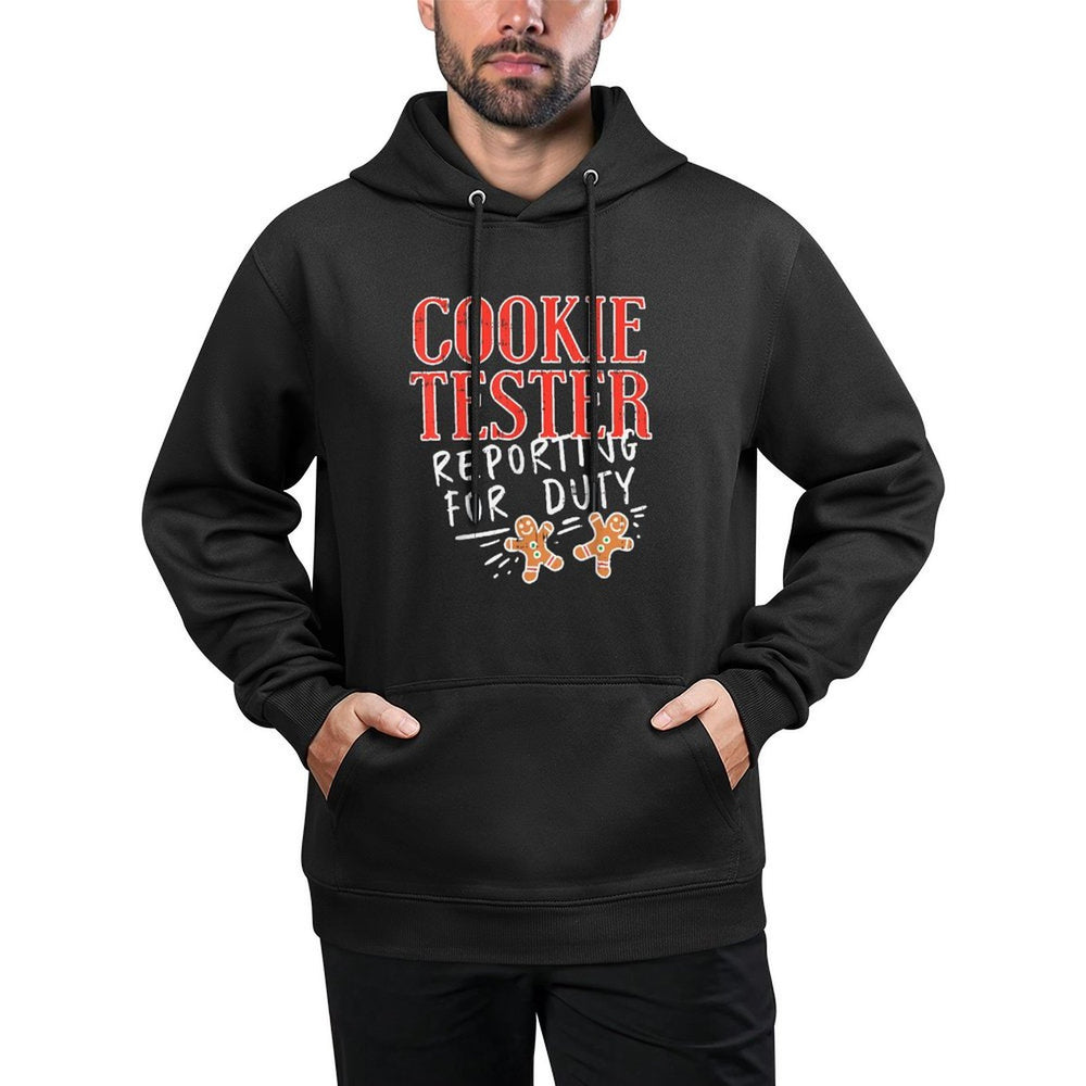 Cookie Tester Reporting Duty Funny Christmas Xmas Kids Gift Shrink-Resistant Hoodie