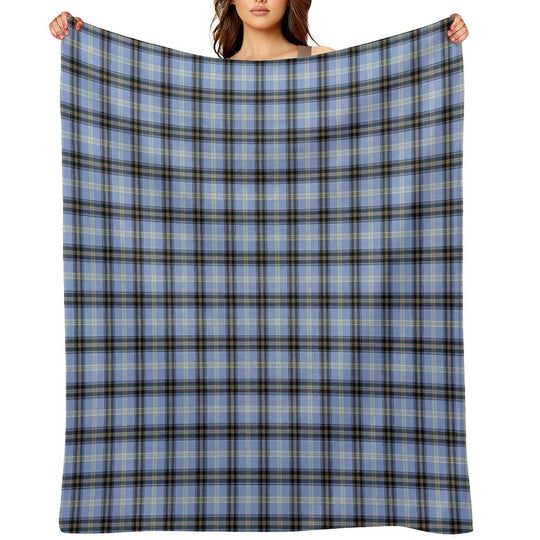 Clan Bell Tartan Velvety-soft Throw Blanket