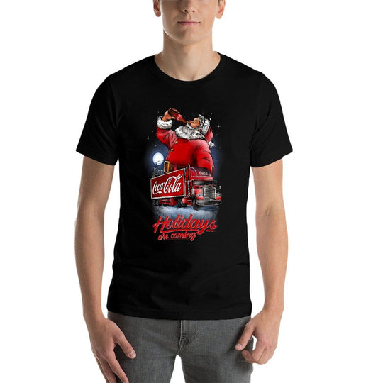 Coca Cola Santa And Truck Holidays Are Coming  Quick-drying T-Shirt