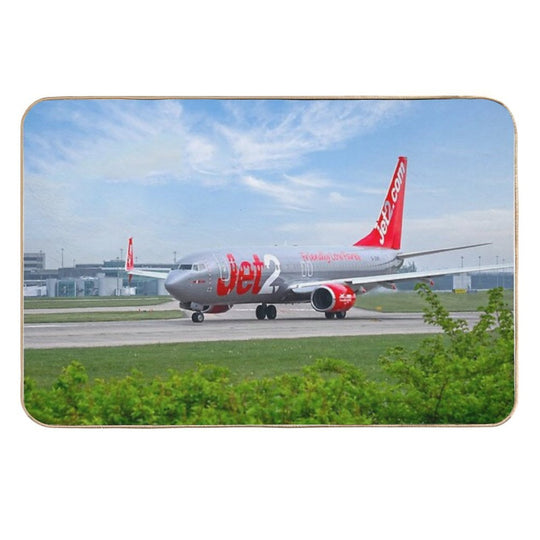 Jet2 Boeing 737 G-JZHP MAN to MAH  Easy To Clean Bath Mat
