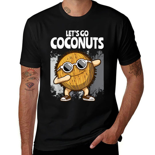 Funny Coconut Fruit Summer Lets Go Coconuts  Graphic-printed T-Shirt