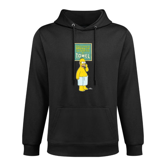 The Simpsons Homer Simpson Speak Up I’m Wearing A Towel Premium Easy Care Hoodie