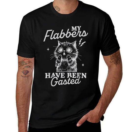 Retro Cat Funny Meme My Flabbers Have Been Gasted Cats Silly  Affordable Price T-Shirt