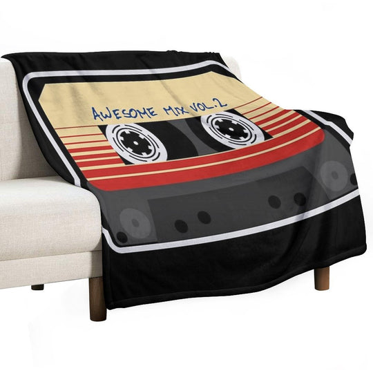Awesome, Mixtape Vol 2, Cassette, Retro, Comfort Throw Blanket