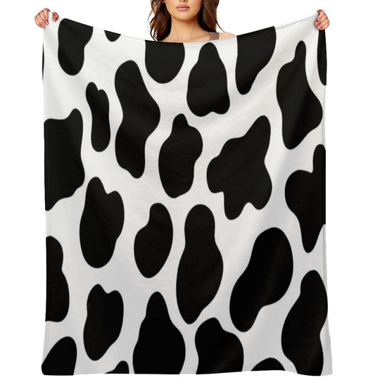 Cow Print Gift-ready Throw Blanket