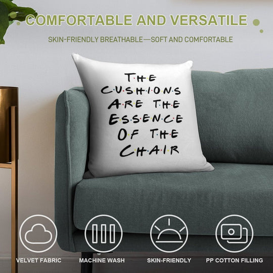 The Essence of The Chair Soft Multiple Sizes Throw Pillow