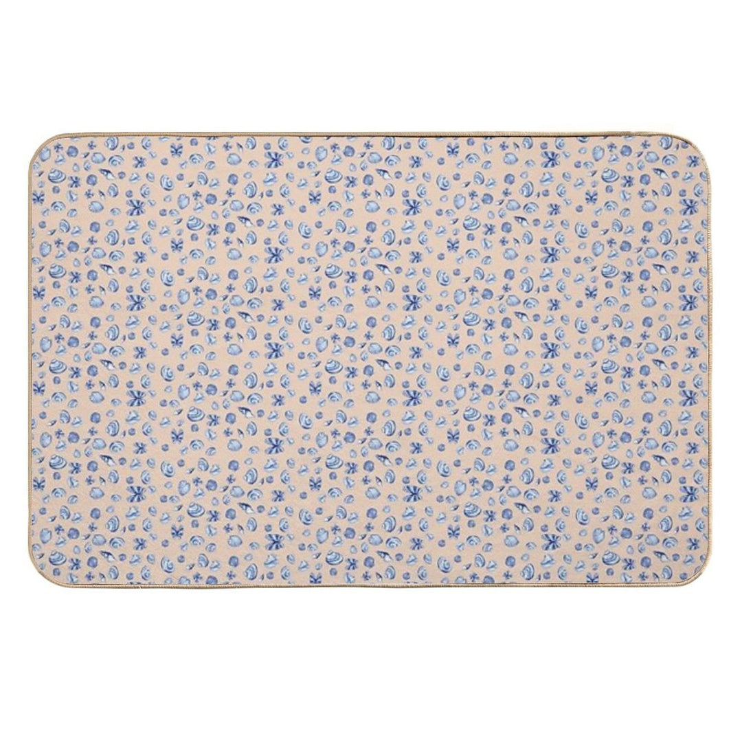 Seashell Pattern  Slip-Resistant Bath Mat