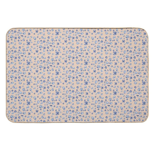 Seashell Pattern  Slip-Resistant Bath Mat