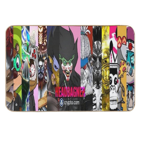 HeadBanger's Banner Durable Bath Mat