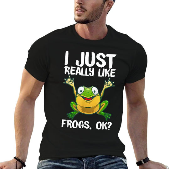 Funny Frog Gift For Kids Men Women Cool Tadpole Frog Lover  Breathable T-Shirt