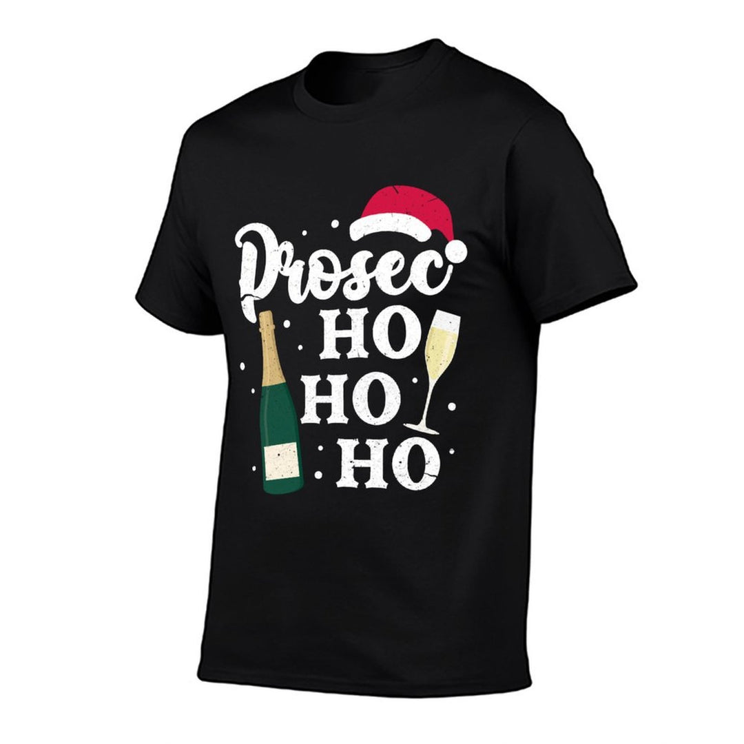 Prosec Ho Ho Ho Funny Presecco Christmas Vacation Sweatshirt  Lightweight T-Shirt