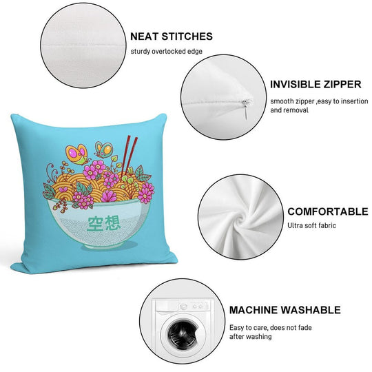 Ramen Fantasy Soft Warmth Comfort Throw Pillow