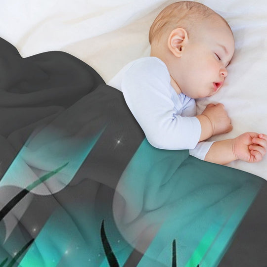 Northern Lights Eco-conscious Throw Blanket