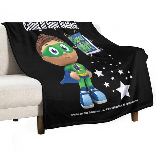 Calling All Super Readers! Super Why Premium Throw Blanket