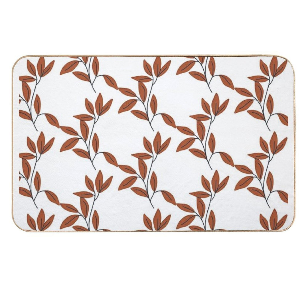 Brown Autumn Branch  Anti-Trip Bath Mat