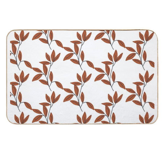 Brown Autumn Branch  Anti-Trip Bath Mat