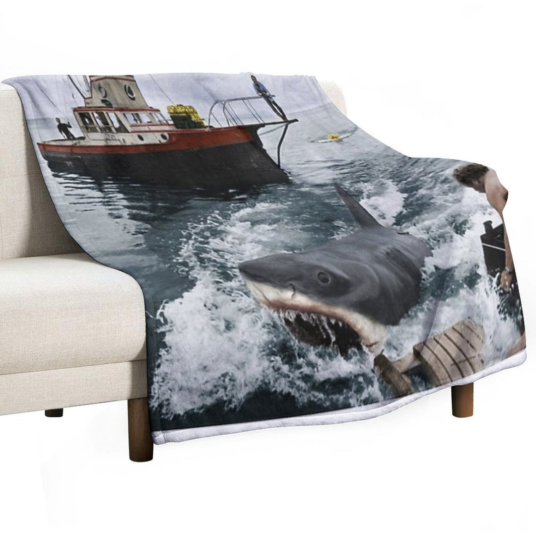 Jaws Photography Multi-functional Throw Blanket