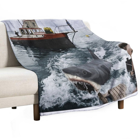 Jaws Photography Multi-functional Throw Blanket
