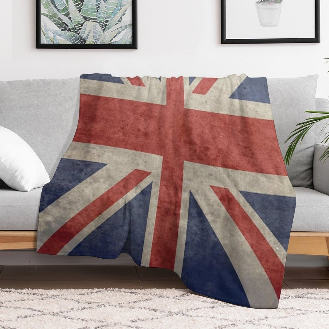 Vintage Union Jack Apron Lightweight Throw Blanket