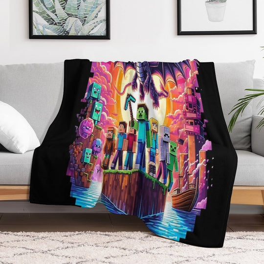 Ender Dragon Shrink-resistant Throw Blanket