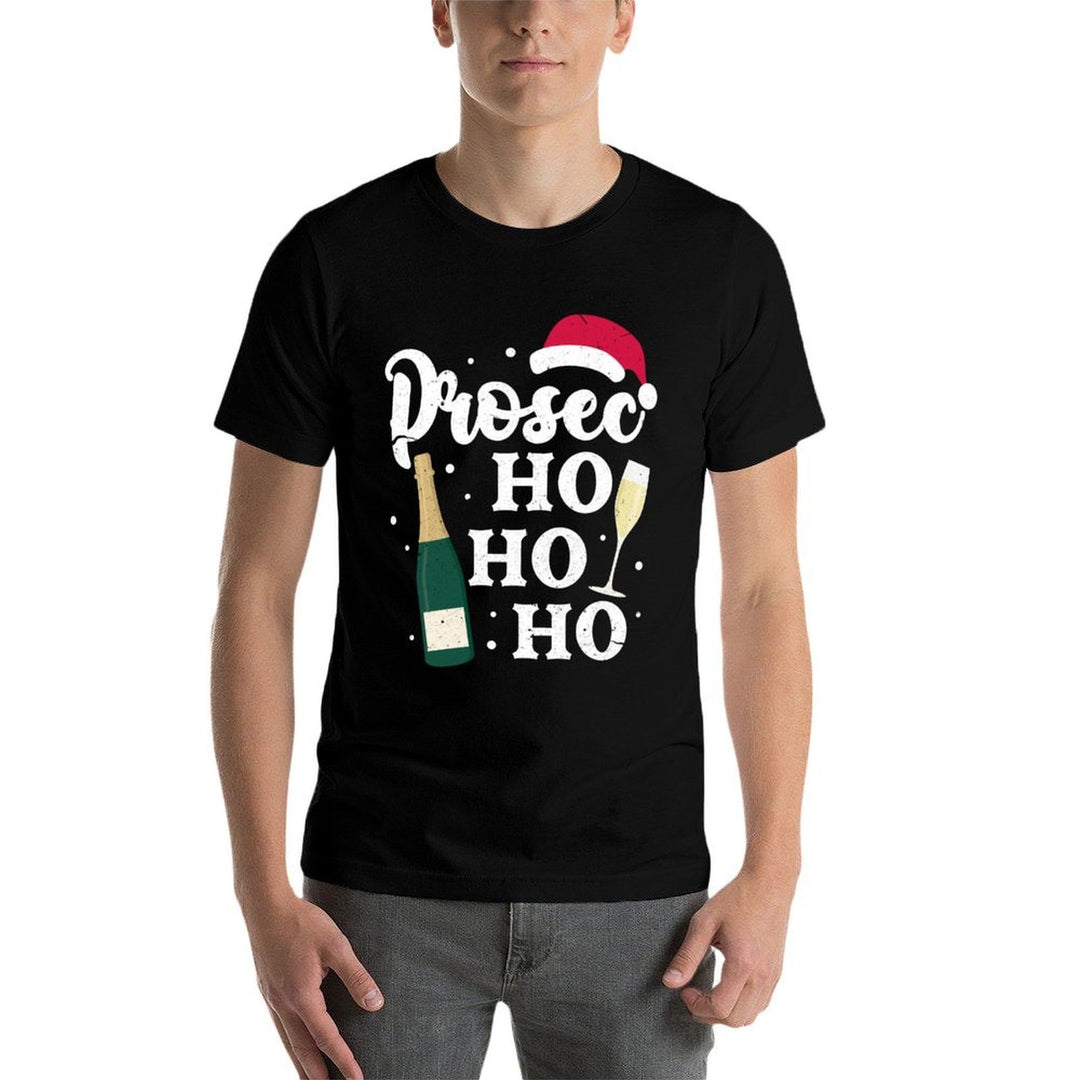 Prosec Ho Ho Ho Funny Presecco Christmas Vacation Sweatshirt  Lightweight T-Shirt