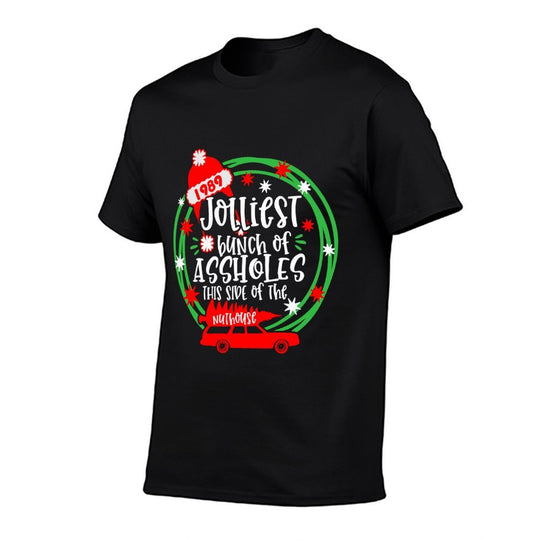 Funny Costume Christmas Tree Truck Jolliest Bunch Of A-Holes  Polyester Blend T-Shirt