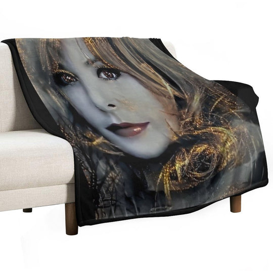 Mylène Farmer Velvety-soft Throw Blanket