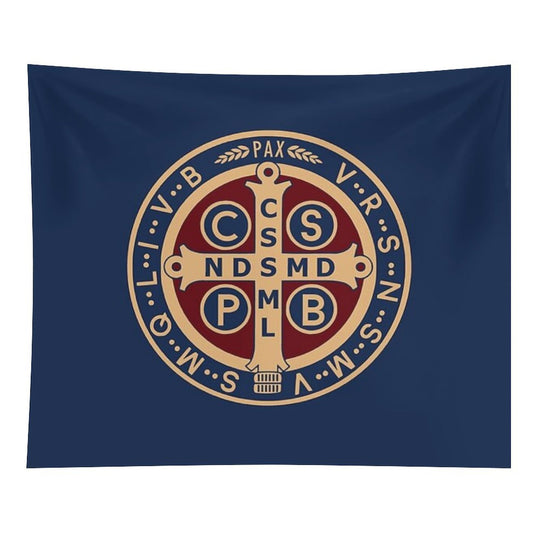 Saint Benedict Medal Tapestry