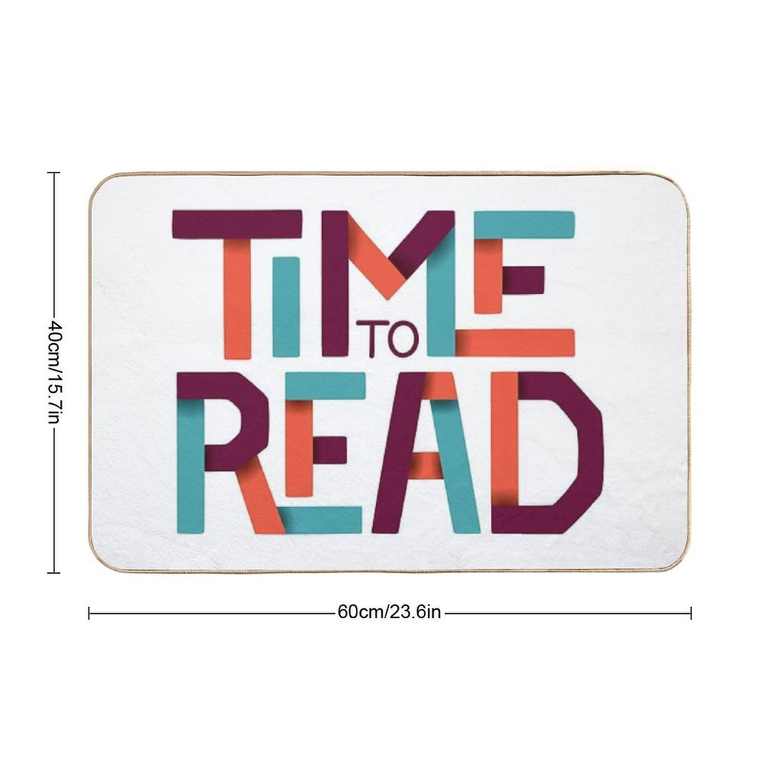 Time to Read Durable Bath Mat