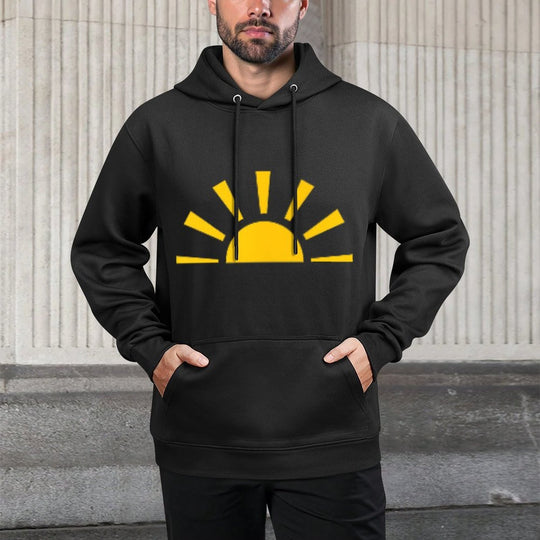Minimalist Sun Graphic for Children, Women, Men All-Day Comfort Hoodie