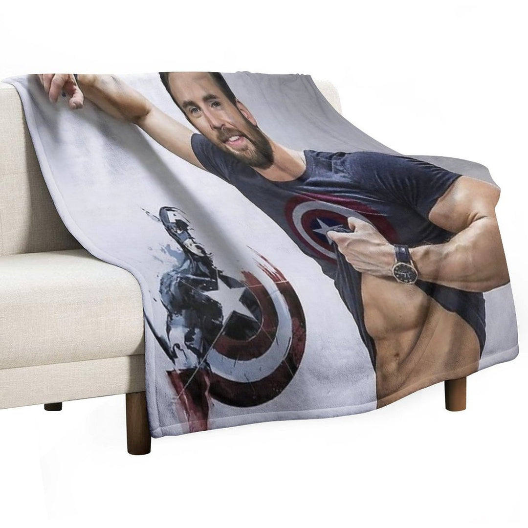 Chris Evans Wallpaper Multi-functional Throw Blanket