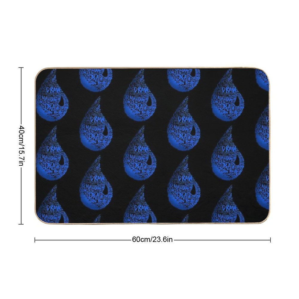 MTG Blue Mana  Magic The Gathering Draw Sticker  Odorless Bath Mat