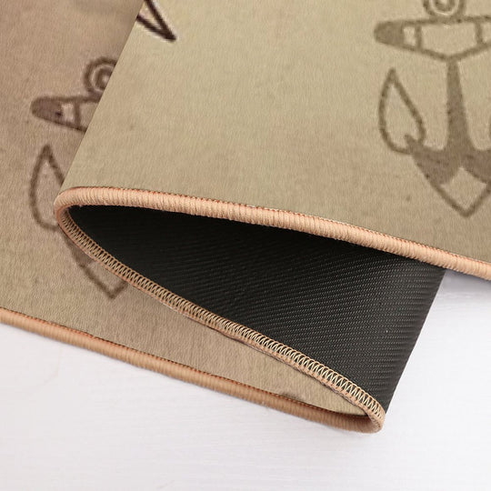 Salty-Dog American Traditional Death Before Dishonor Design  Rapid-Drying Bath Mat