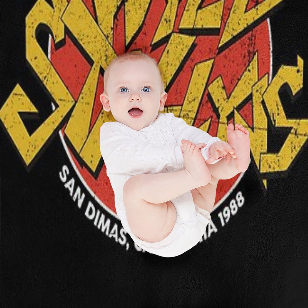 Bill Ted Wild Stallyns Band Patch 70 Comfort Throw Blanket