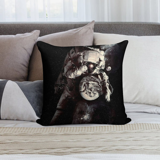 It's A Small World After All Soft Hidden Zipper Throw Pillow