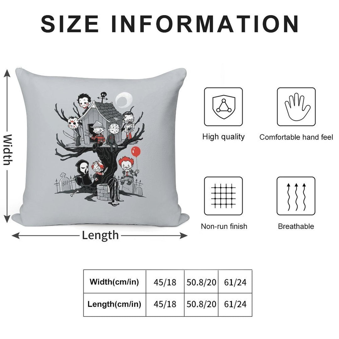 Horror House Soft Durable Construction Throw Pillow