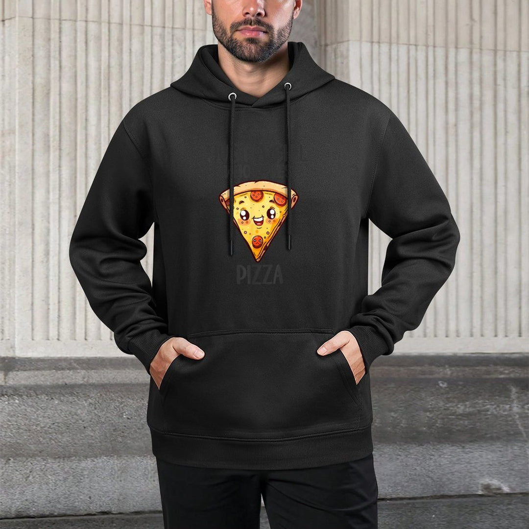Funny Pizza Lovers Gift Just A Girl Who Loves Pizza Colorfast Hoodie
