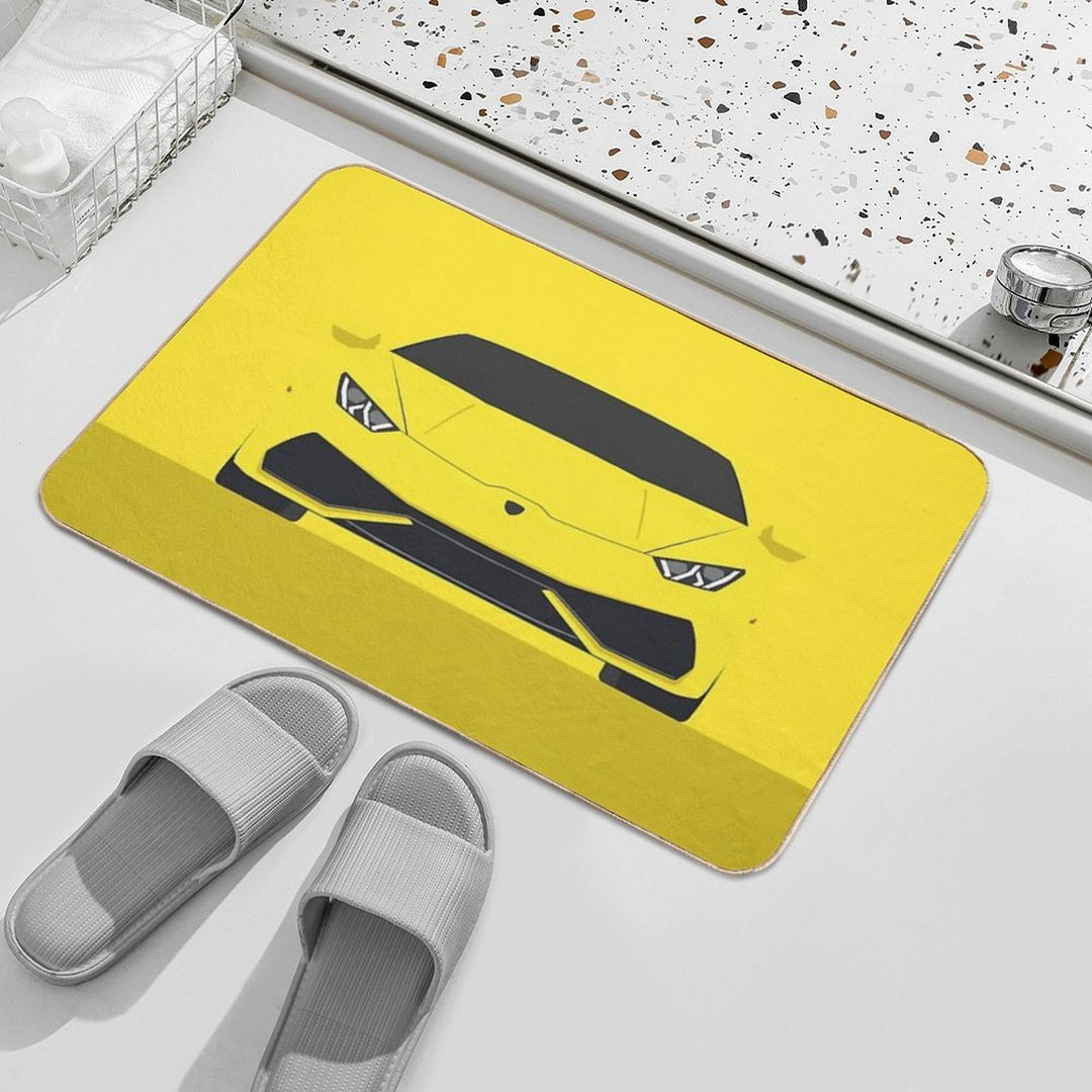 Huracan - Vector Drawing  Rapid-Drying Bath Mat