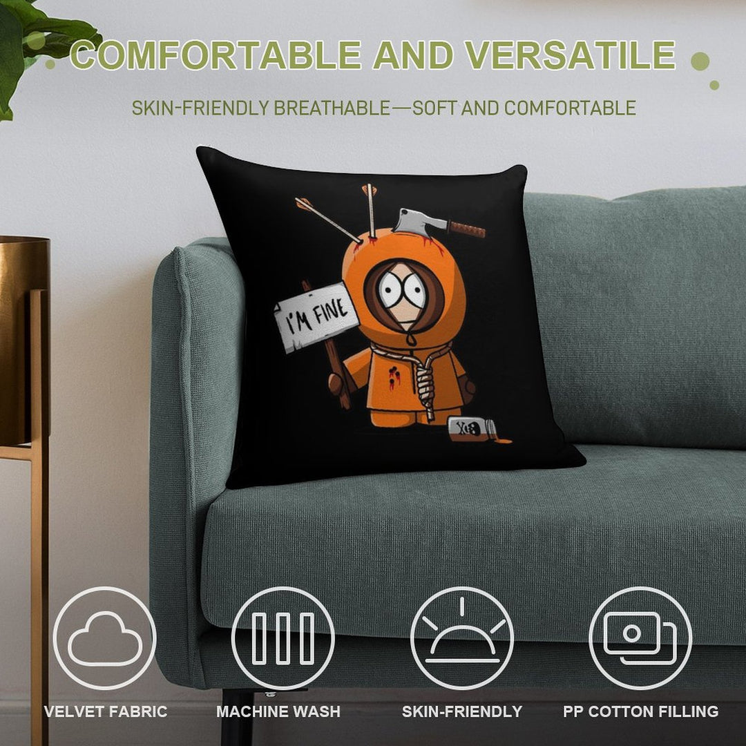 I'm Fine Soft Bedroom Essential Throw Pillow