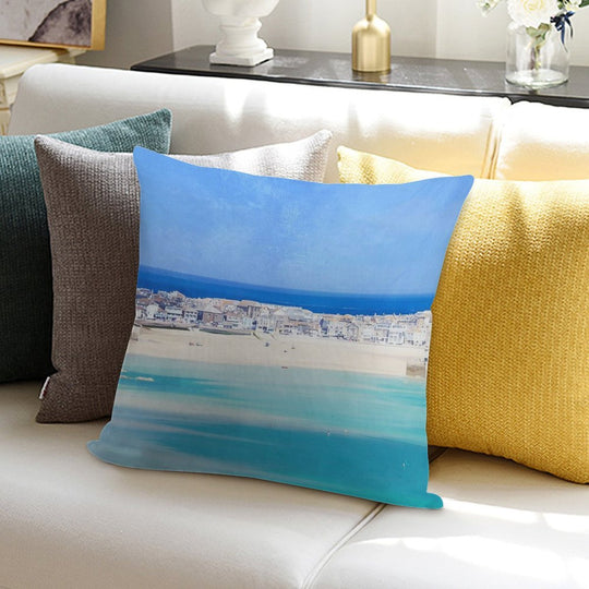 St Ives, Cornwall - Original, Version 3 Soft Gift Ready Throw Pillow